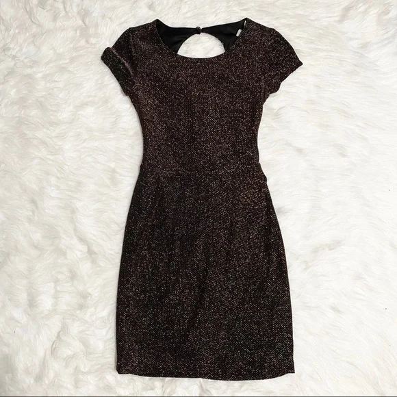 B.DARLIN Gold Glittery Dress - Picture 3 of 8